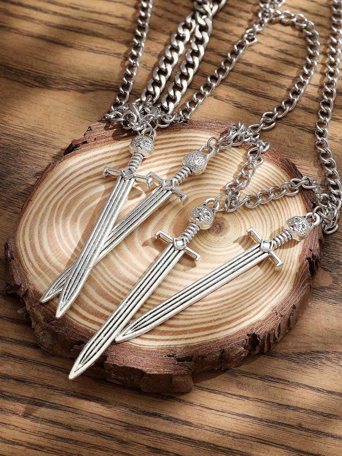 Sacina Grunge Skull Dagger Sword Necklace, Gothic Emo Grunge Necklace, Halloween Christmas Jewelry Gift For Women - Image 7