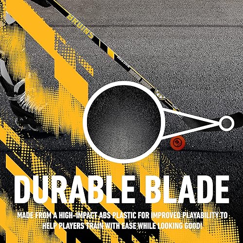 Vista 133 de Franklin Sports NHL Team - Palo de hockey callejero de vinilo de 48 pulgadas Pittsburgh Penguins