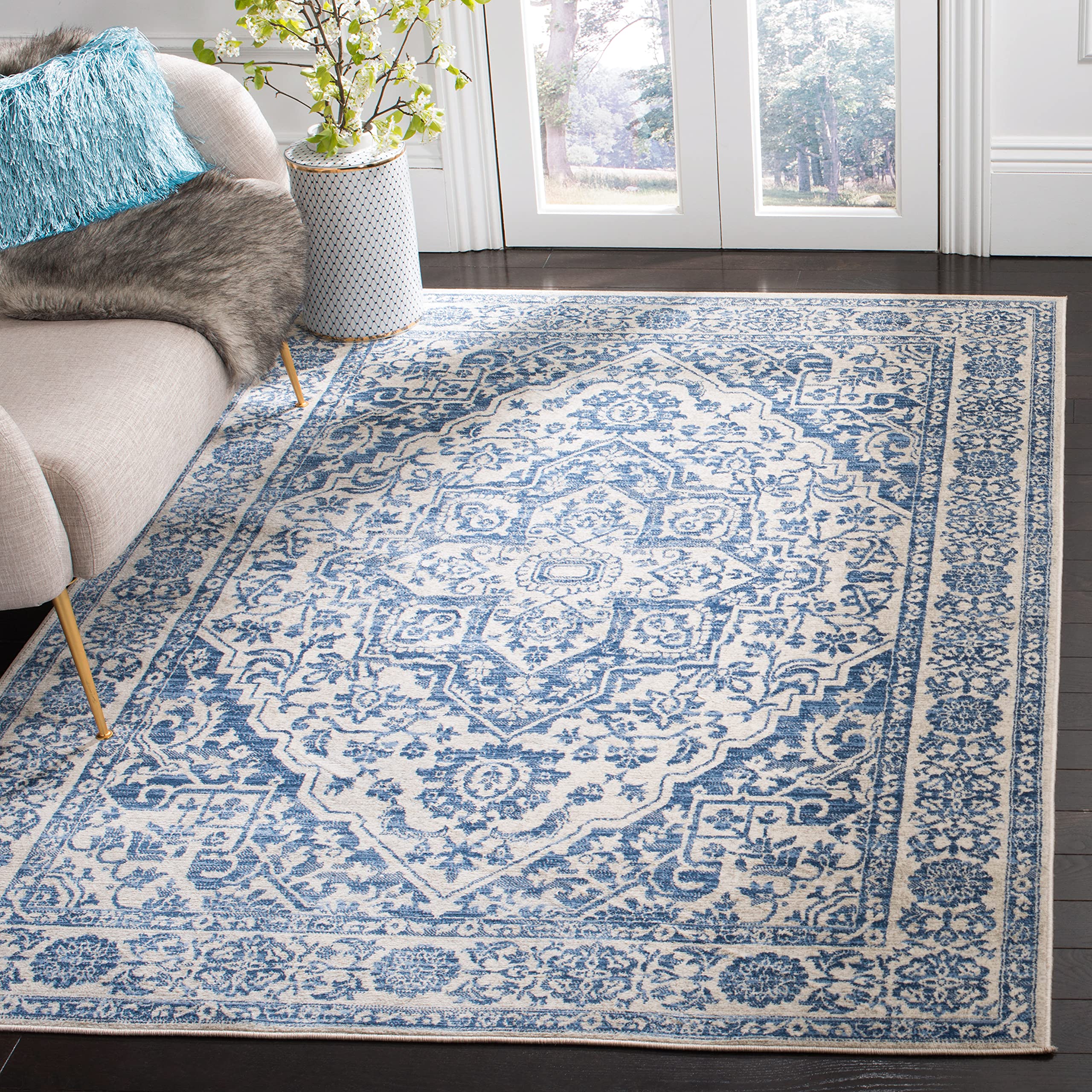 ACME Furniture BRENTWOOD RUG サイズ120x160 Amazon.com: SAFAVIEH Brentwood Collection Area Rug - 6'7