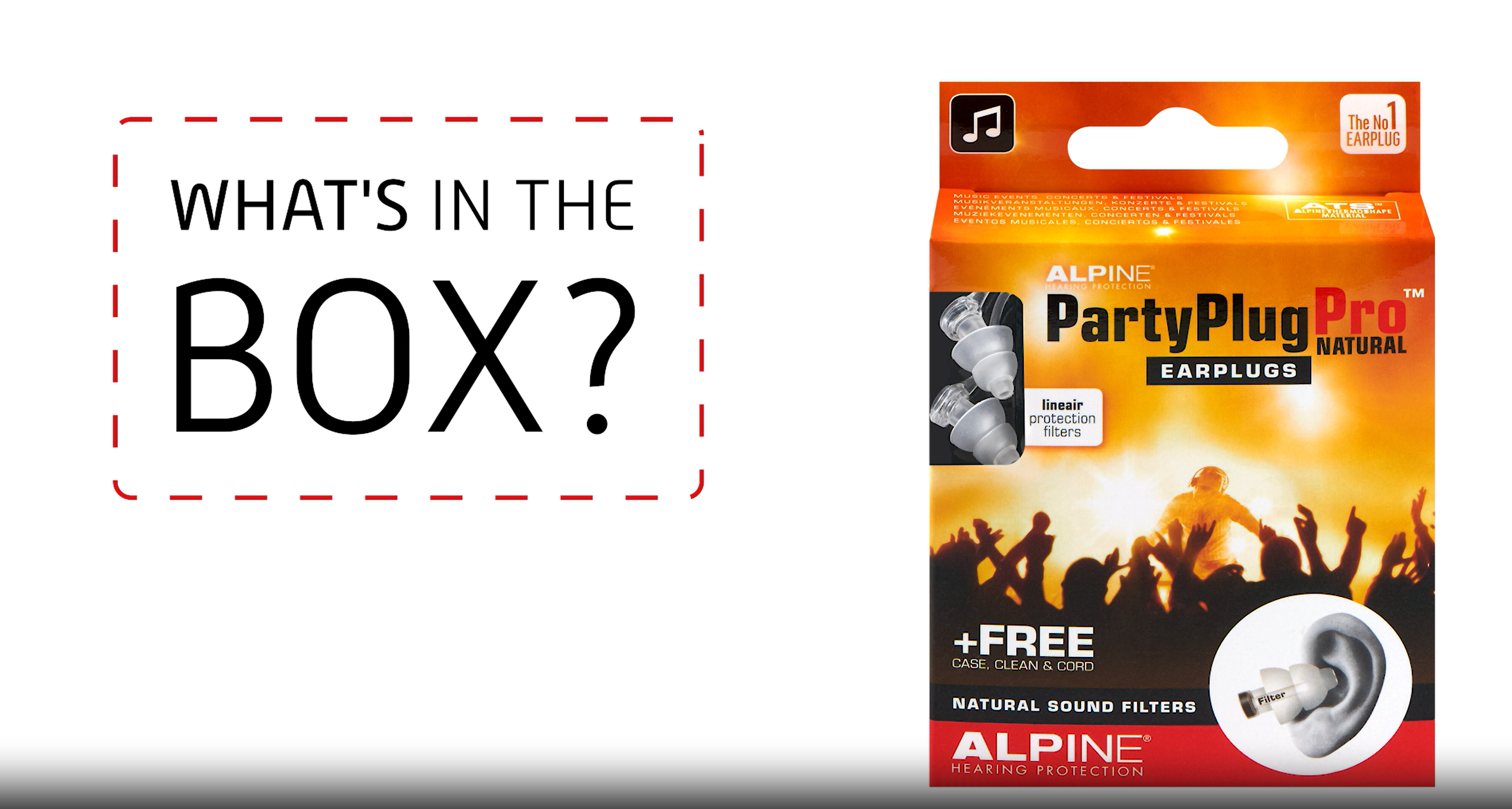 Tappi Per Orecchie Alpine MusicSafe Pro - Per Musicisti Con Filtri 16/19/22 DB