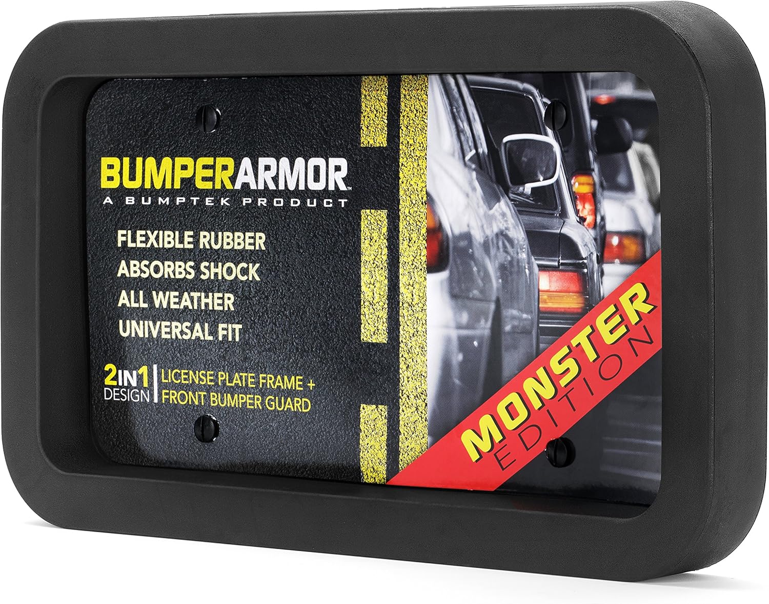 Heavy Duty Front Bumper Guard. Biggest & Toughest Flexible Rubber Front Bumper Protector !… (Monster)