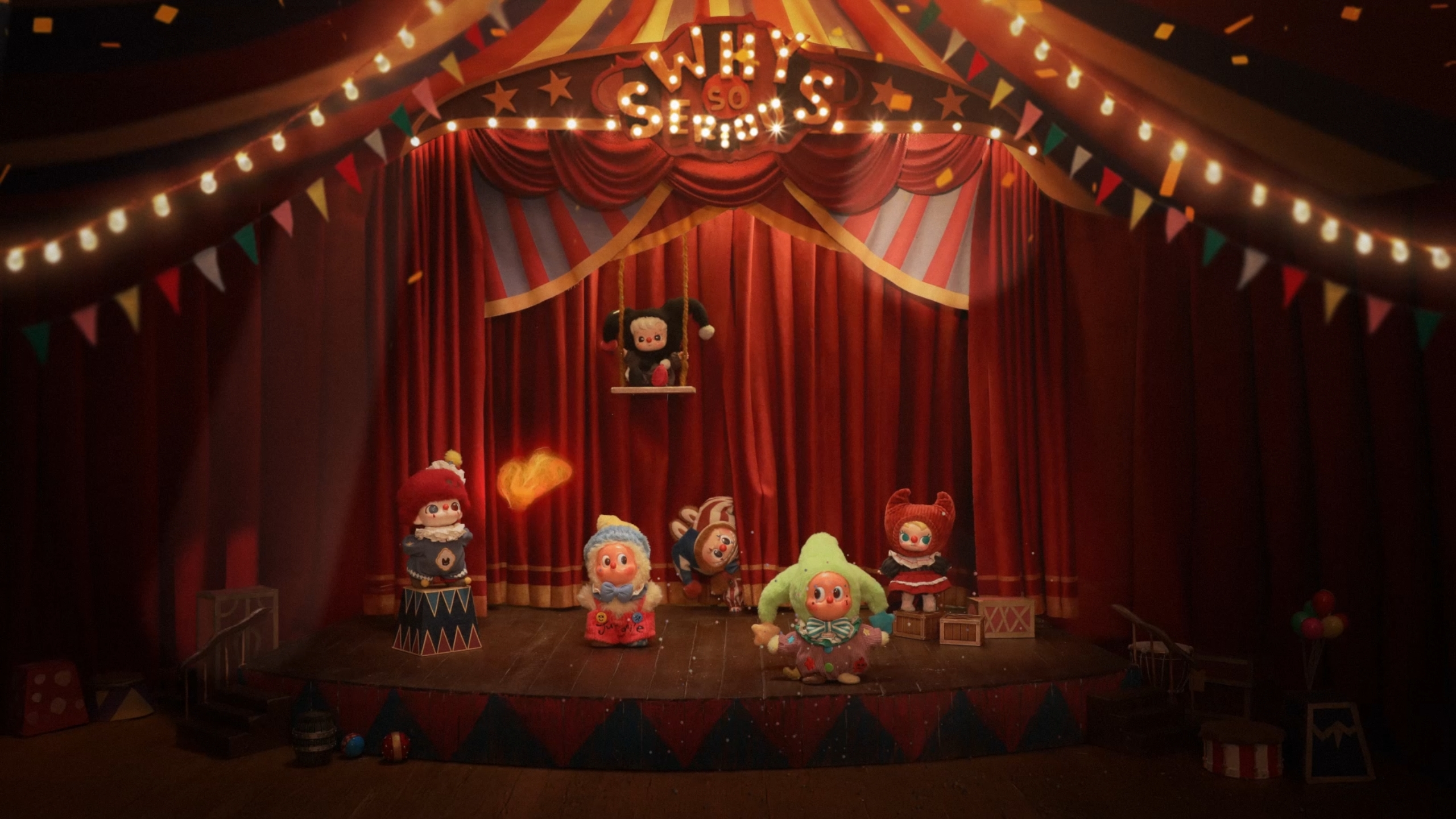 Amazon | 【POP MART 公式ストア】WHY SO SERIOUS シリーズ ぬいぐるみ