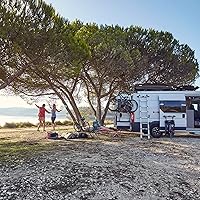 Vista 8 de Thule Escalera para furgoneta, 9 escalones, extensión de 8.5 pies, escalera telescópica para furgoneta, sistema de cierre fácil, cumple con EN:131