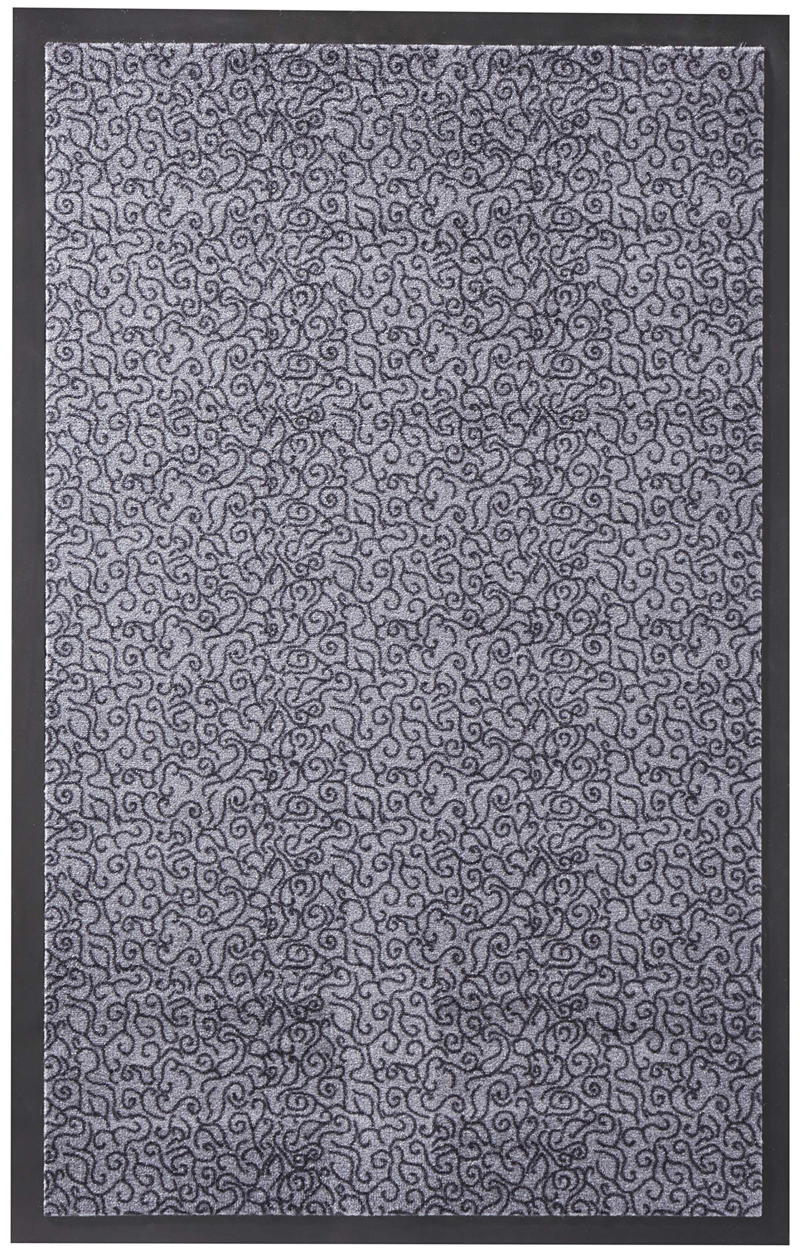 Paillasson extérieur et intérieur grand format gris uni tapis entrée antidérapant 180 cm