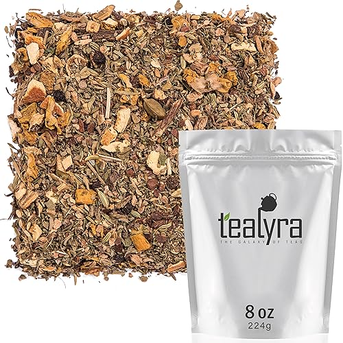 Miniatura 7 de Tealyra - Té Holistic Health - Tónico saludable de cúrcuma - Jengibre - Hinojo - Canela - Hoja suelta - Mezcla de bienestar todo en uno - Sin