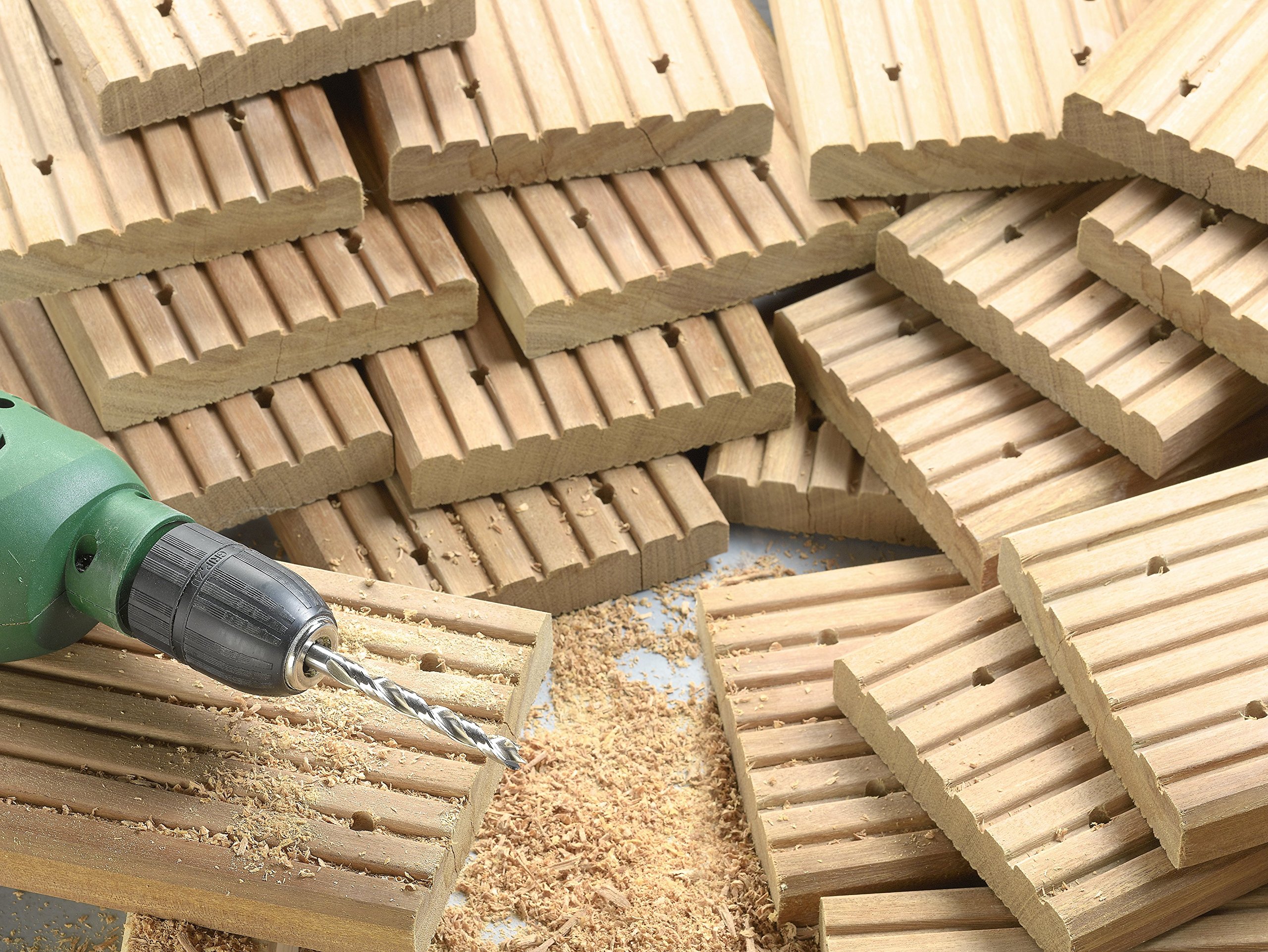 kwb Punta per legno duro Ø 4 mm con lunga durata, fori puliti, design a doppia terra e alta precisione