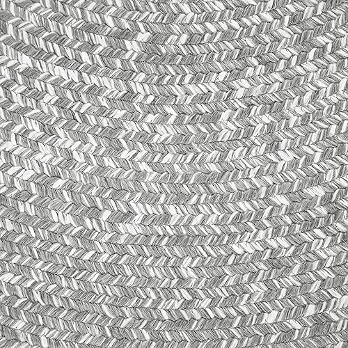 Miniatura 3 de Superior Alfombra trenzada reversible para interiores y exteriores, 5 pies x 8 pies, lona blanca