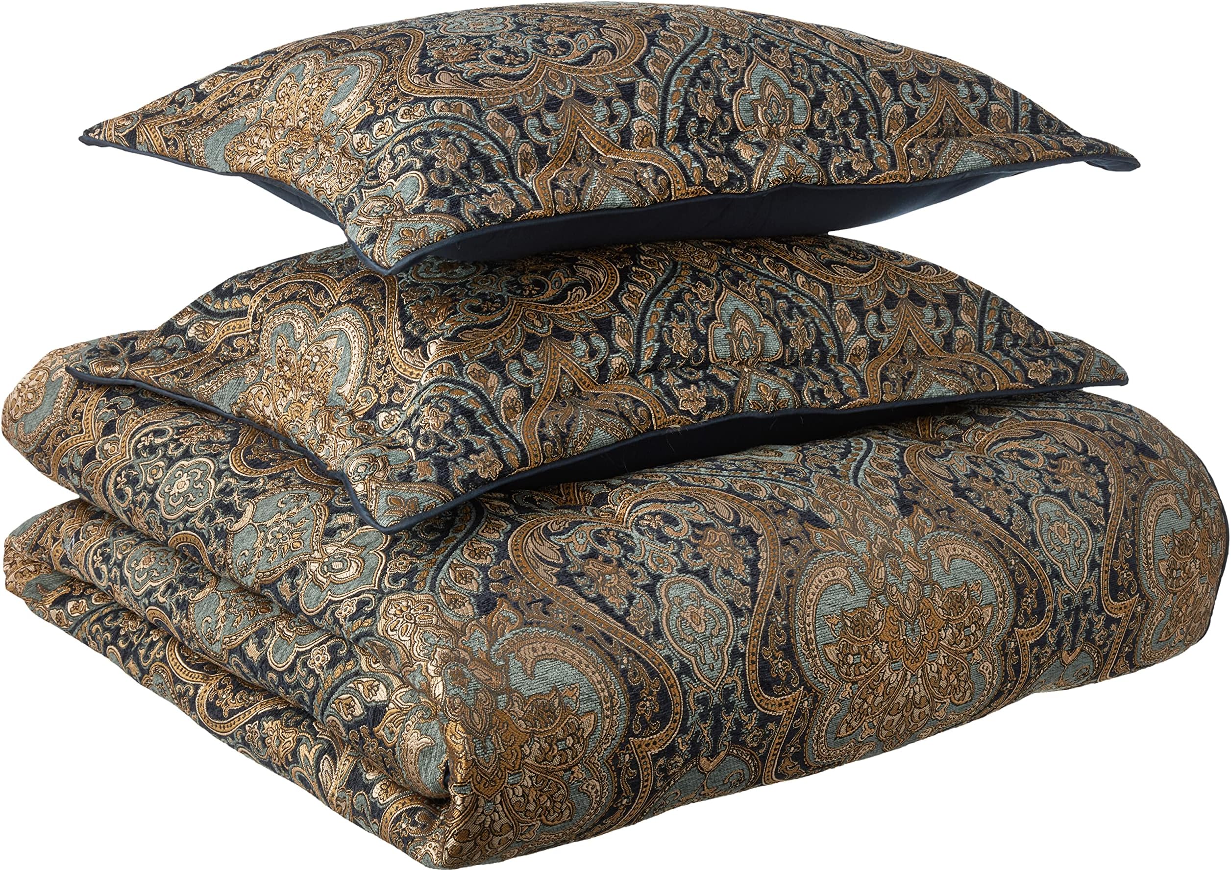 Five Queens Court Palmer Queen 4Pc. Comforter Set, Teal, 92X96