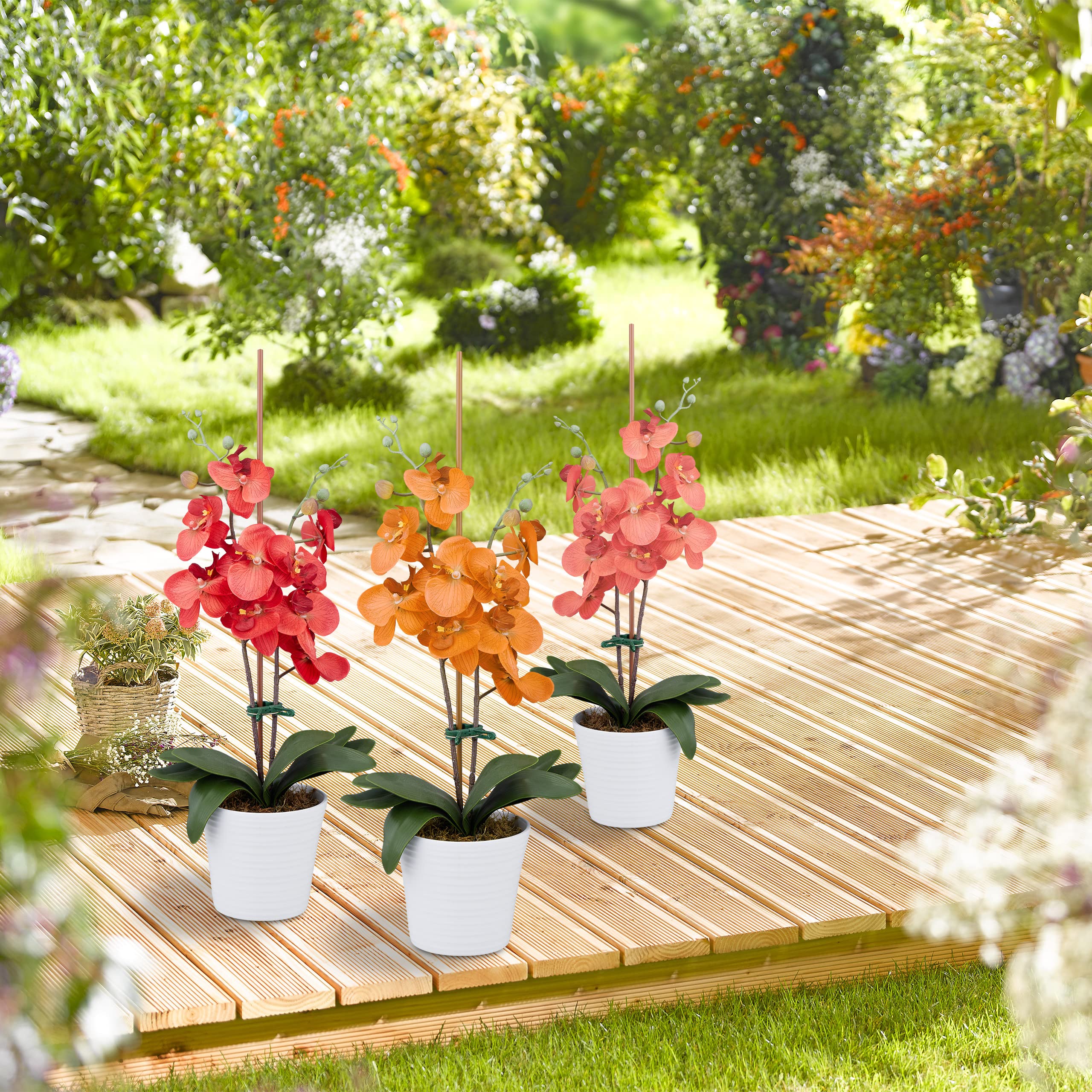Relaxdays Pinces pour Plantes Lot de 120 Clips 4,5 x 6 cm Attaches Jardin Vert
