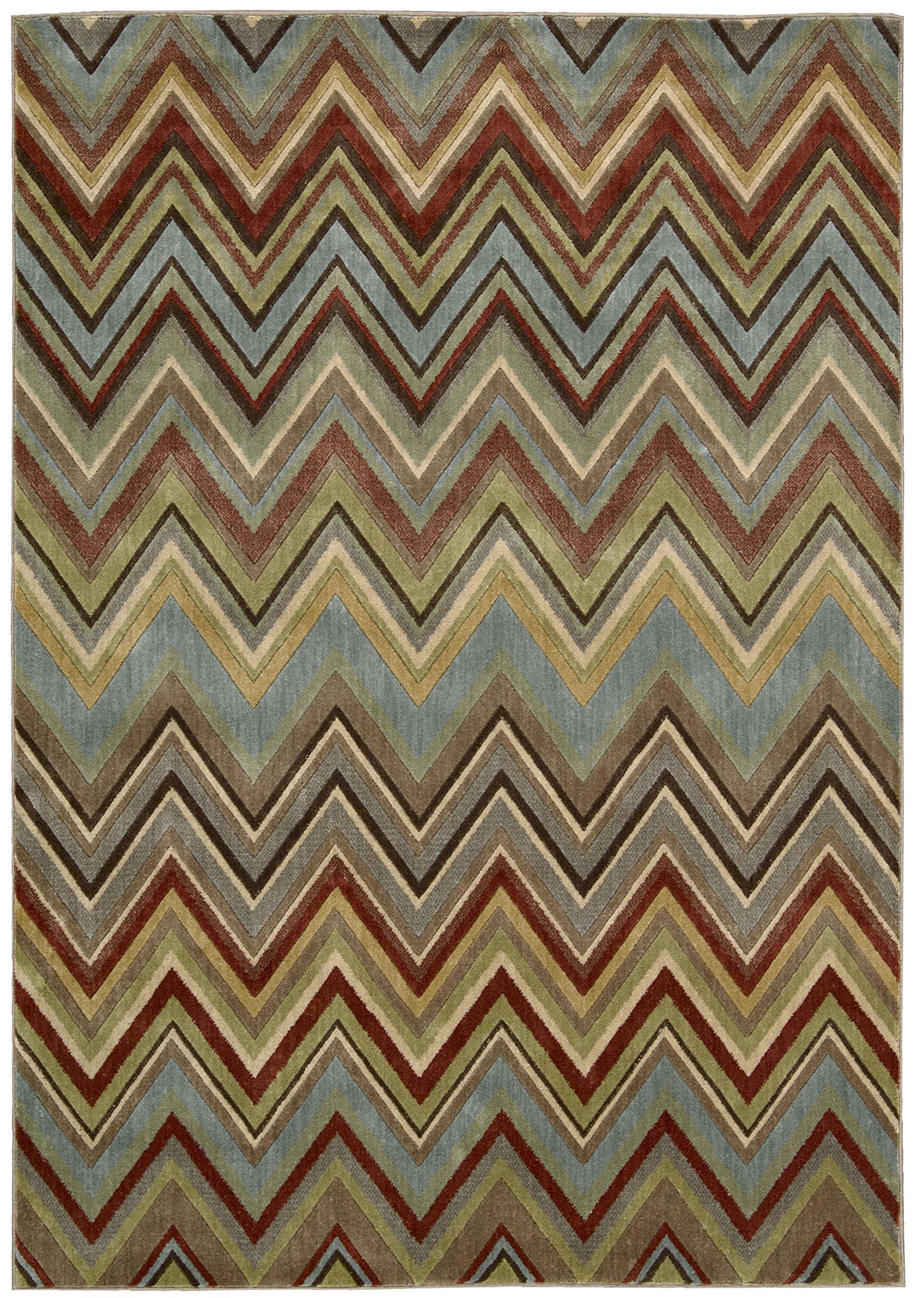 Nourison Mondrian (MON41) Lt Multi Rectangle Area Rug, 7-Feet 9-Inches by 10-Feet 10-Inches (7'9" x 10'10")