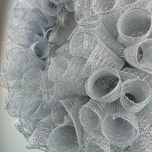 Miniatura 10 de Plain Wreath Base Already Made - Mesh Everyday Wreath to Decorate DIY - Starter Add Bow, Ribbons on Your Own - Premade (Metallic Purple)