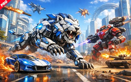 Snow Lion Blizzard Robot Game: Robot Mech Battle Transformation War (PRO) – vue 5