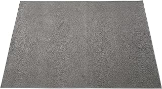スミノエ(Suminoe) オーダーラグ ダークグレー 幅100cm ×長さ100cm ECOROA 防炎 消臭