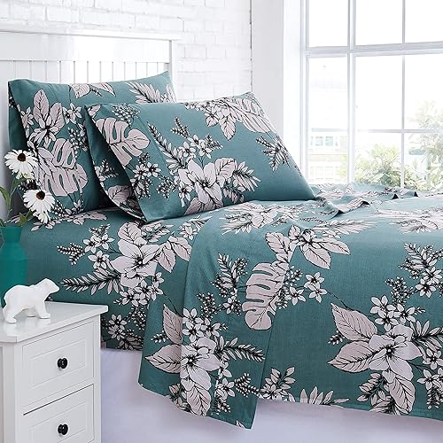 Miniatura 23 de Southshore Fine Living, Inc., Sábanas de 100% algodón tamaño California King, juego de sábanas de algodón de 300 hilos, sábana bajera ajustable con