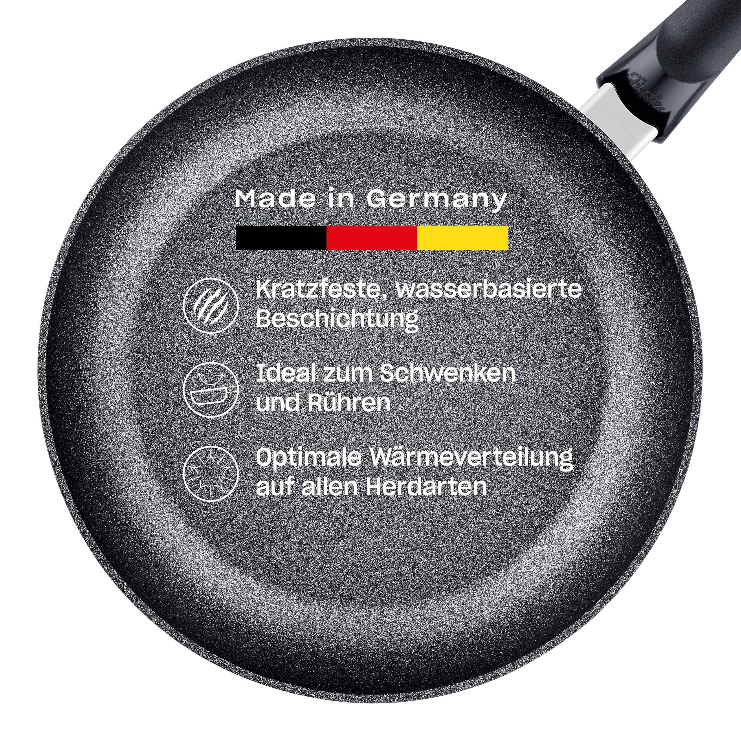 Fissler Adamant Classic Pfanne (Ø 20 cm) – kratzfeste Aluminium-Stielpfanne mit Antihaftbeschichtung, ideal zum Braten, induktionsgeeignet, Made in Germany
