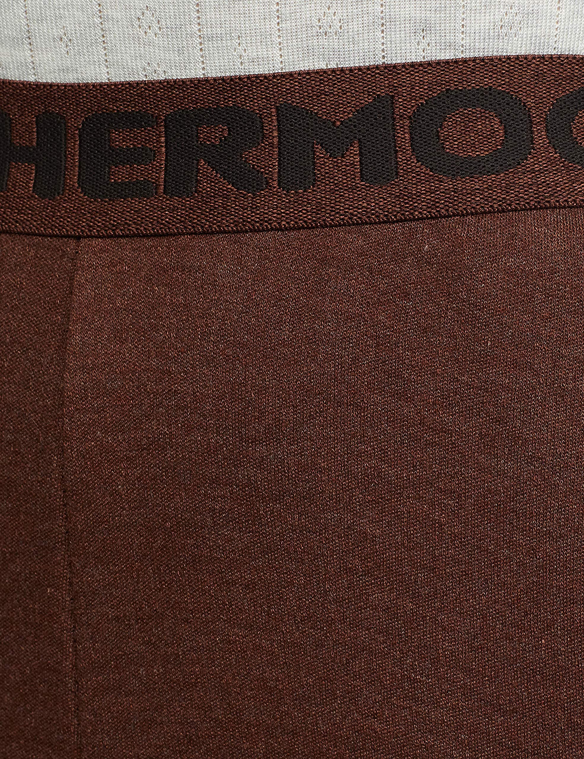 Rupa Thermocot Men's Thermal Bottom (8903978496412_VOLCANO GENTS TROUSER -OE -85_Brown) 1