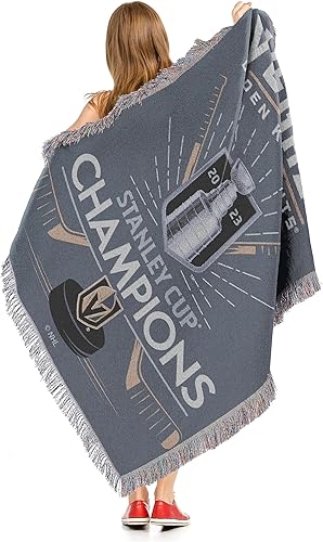Miniatura 2 de Northwest NHL Vegas Golden Knights 2023 NHL Stanley Cup Champions - Manta de tapiz tejido, 48 x 60 pulgadas, Stick Burst