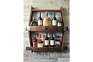 Deluxe Whiskey Wine Rack Liquor Cabinet