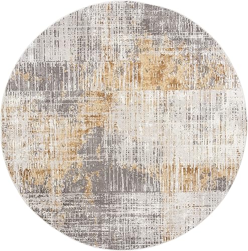 Miniatura 42 de SAFAVIEH Craft Collection - Alfombra cuadrada de 6 pies 7 pulgadas, gris y azul, diseño abstracto moderno, no desprende pelusa y de fácil cuidado