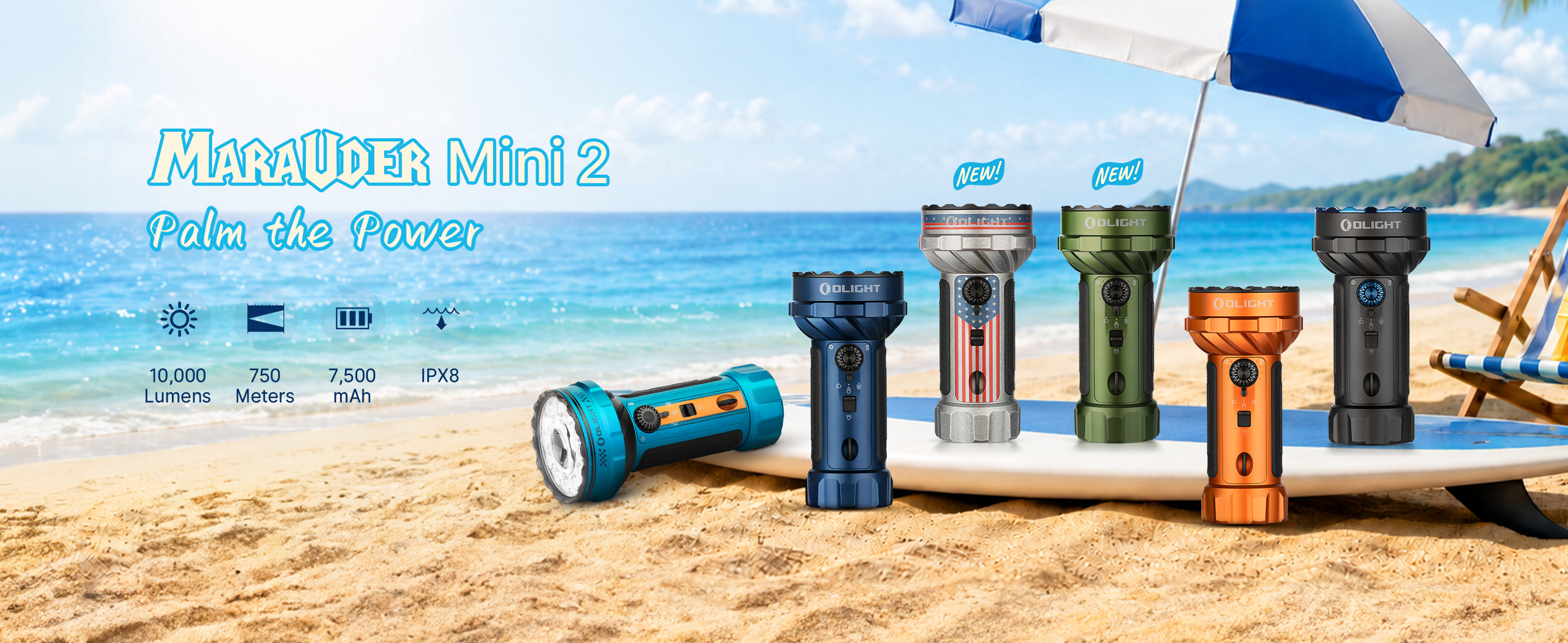 OLIGHT Marauder Mini 2 Bright Flashlight 10,000 Lumen with 750