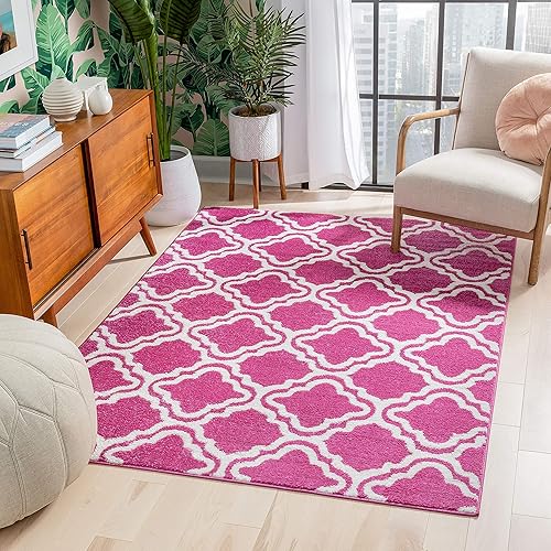 Miniatura 11 de Well Woven Alfombra moderna con lunares y rayas, color marfil, 3'3'' x 5', alfombra de área para entrada, brillante, para habitación de niños, Azul