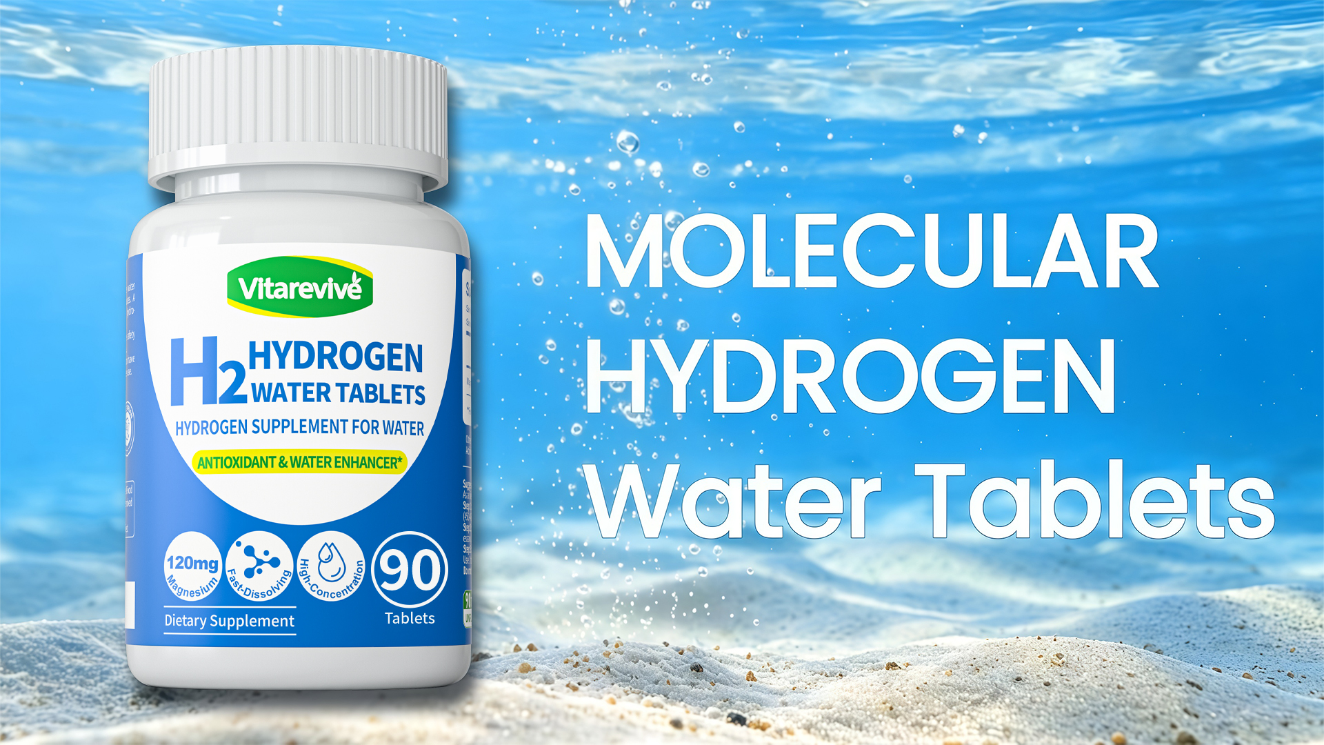 Amazon.com: Vitarevive Hydrogen Water Tablets – 12PPM H2 Molecular