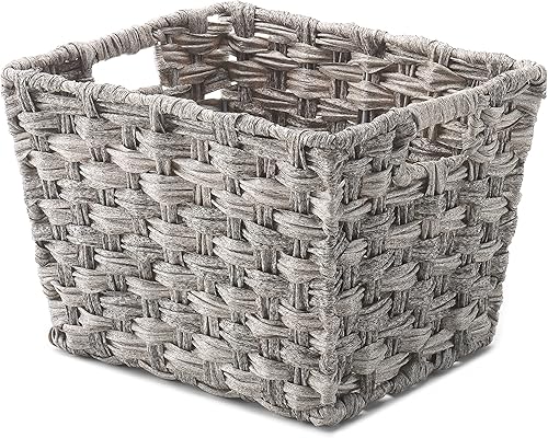 Whitmor Bolso pequeño Split Rattique Gray Wash