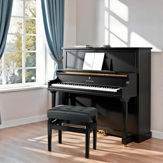 MAMIZO Tabouret Piano Réglable Hauteur 48-58 CM, Siege Piano - Les Beatles, Paul McCartney, John Lennon, RIngo Starr, George Harrison MAMIZO Tabouret Piano Réglable Hauteur 48-58 CM, Siege Piano
