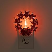 Vista 18 de Creative Hobbies Holiday Decor Night Lights - Featuring Halloween Jack O' Lantern Pumpkin and Black Cat with Rotational Socket and On/Off Switch