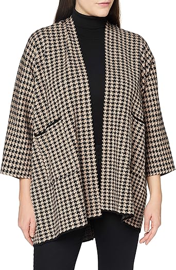 houndstooth cardigan sweater