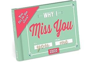 Knock Knock What I Miss About You Fill-in-the-Blank Gift Journal