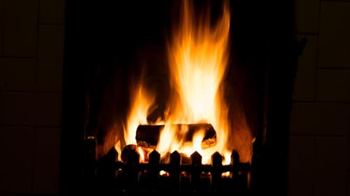 Fireplace Burning Wood HD