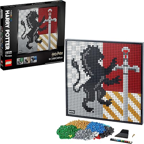 LEGO Kit de construcción Art Harry Potter Hogwarts Crest 31201 perfecto para adultos que aman pasatiempos y coleccionables nuevo 2021 4249 piezas