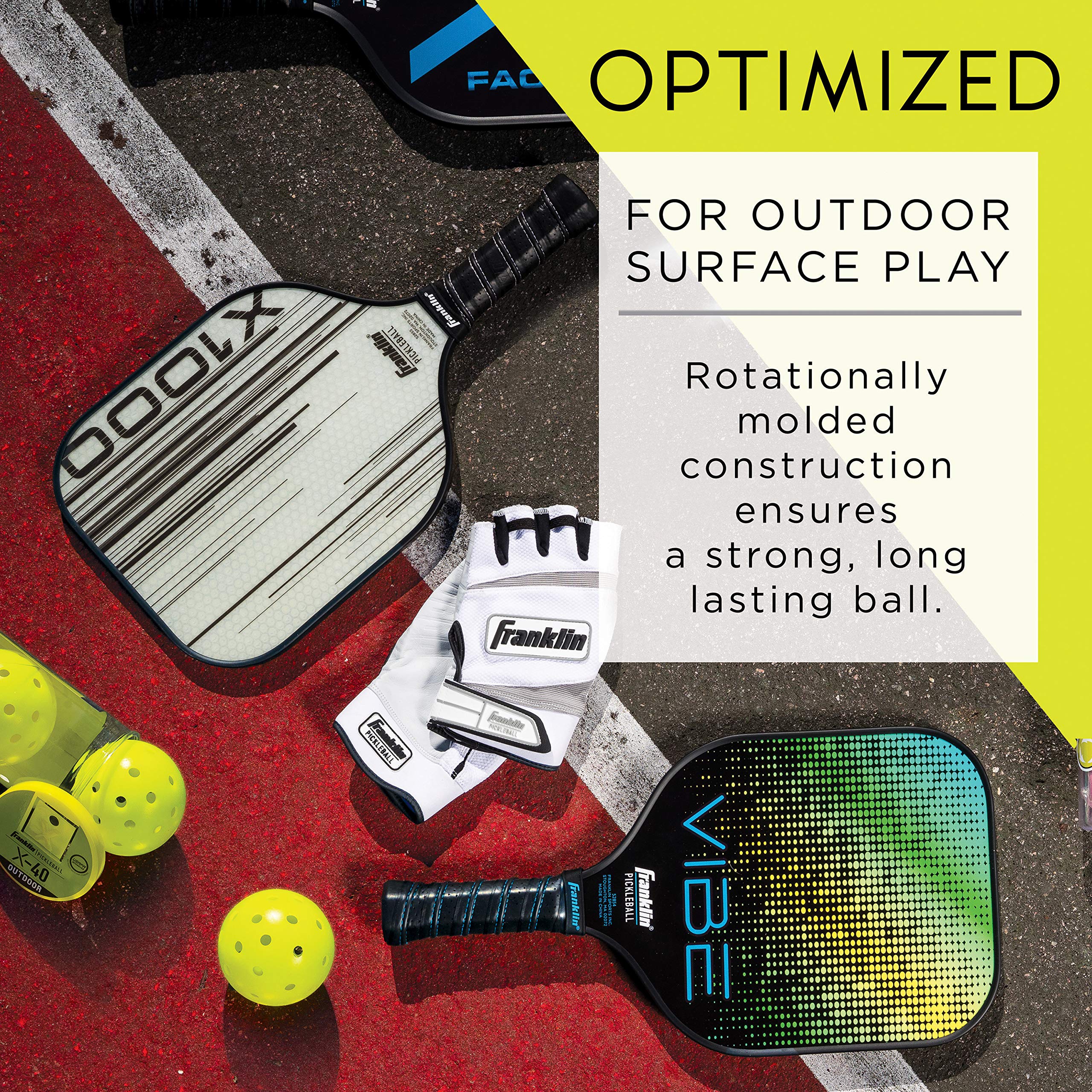 Buy Franklin Sports Outdoor Pickleballs X40 Pickleball Balls USA