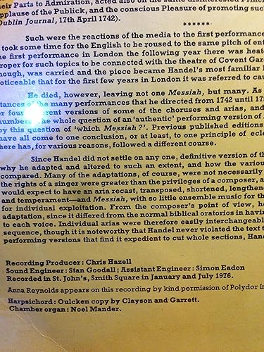 Vista 5 de Handel's Messiah (Arias and Choruses)