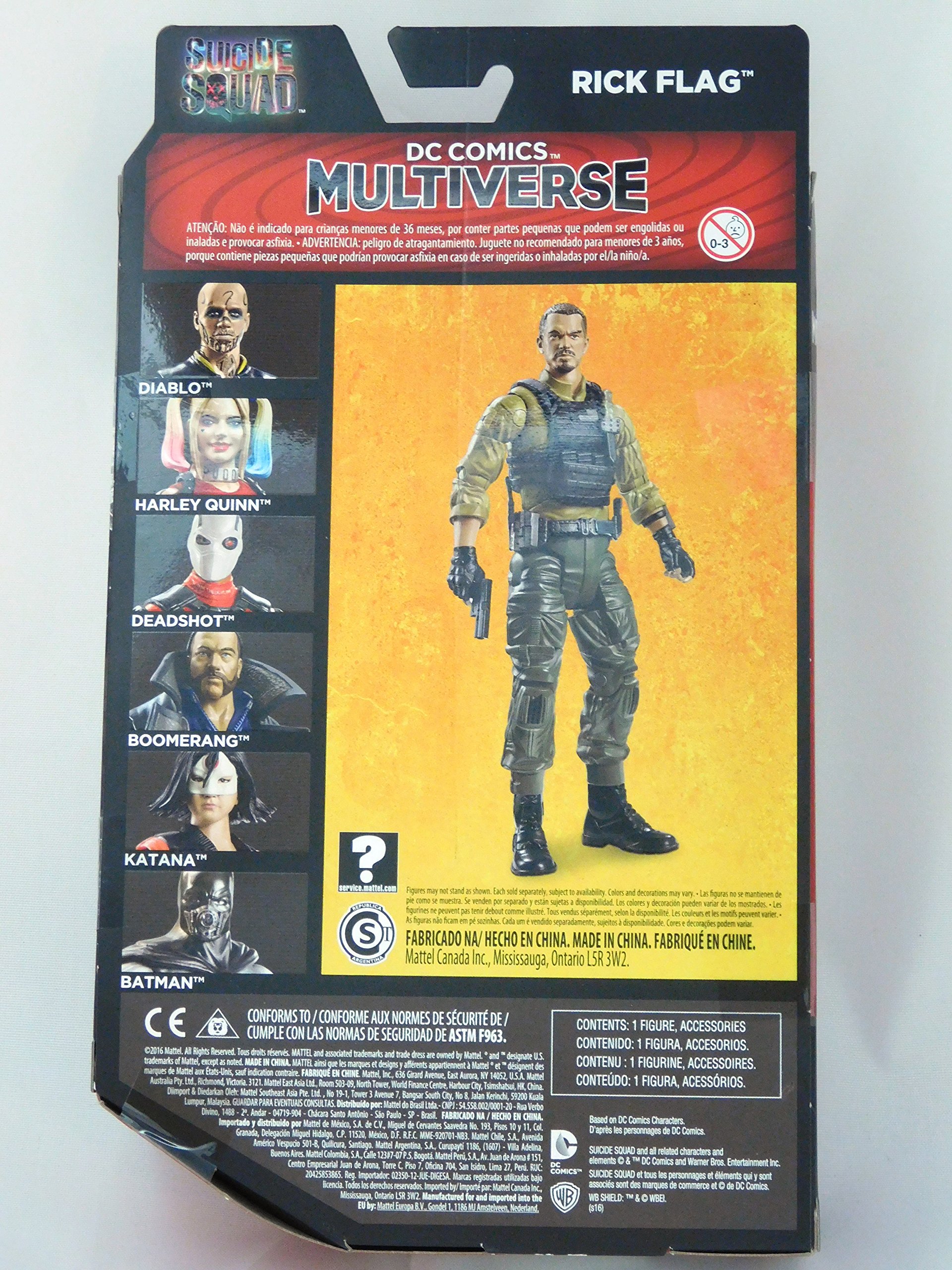 Amazon.com: DC Comics Multiverse, Suicide Squad Movie, Rick Flag