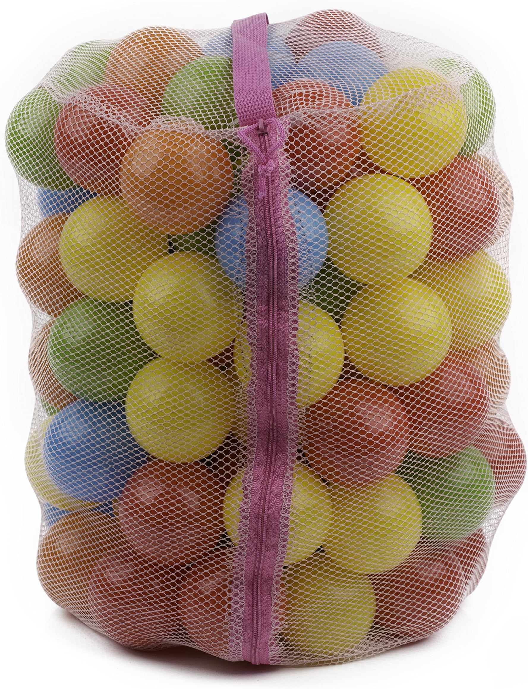 Balls for Ball Pit – 100 Crush-Proof Plastic Play Balls for Kids (orange blue yellow red green)