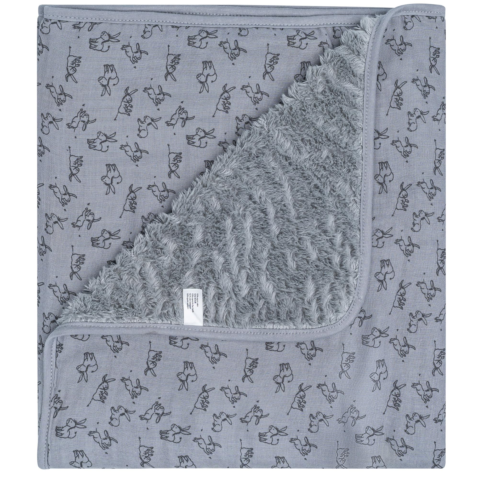 Couverture pour berceau Snoozebaby coton TOG 2.0 anti-réveil nocturne gris nuageux