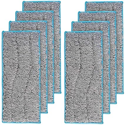 i-Robot m6 Washable and Reusable Wet Mopping Pads for Braava Jet Replacement by Blue Stars - Pack of 8