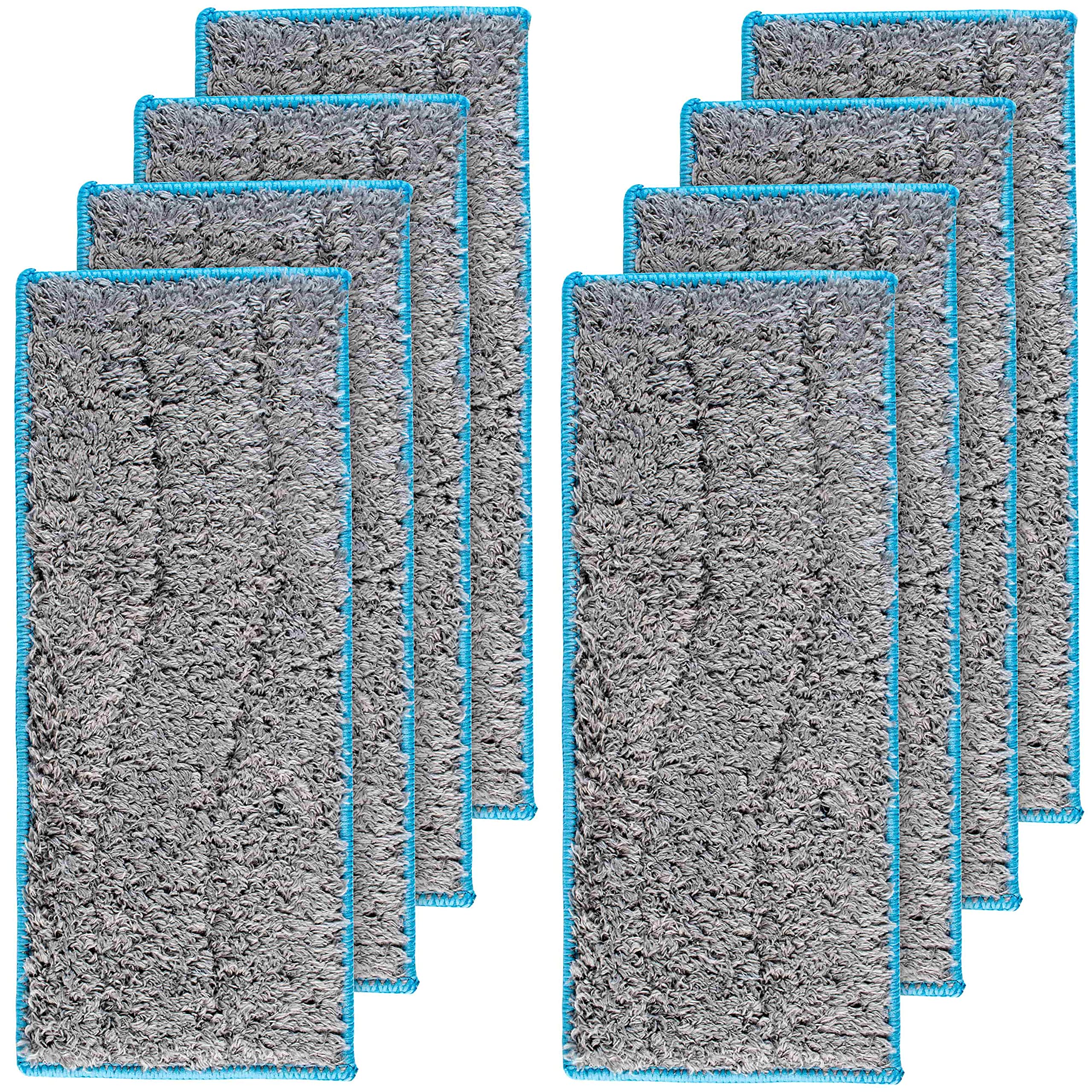 BlueStars Washable and Reusable Wet Mopping Pads - Compatible with Braava Jet M Series Braava Jet m6 (6110) (6012) (6112) (6113) Ultimate Robot Mop - Pack of 8