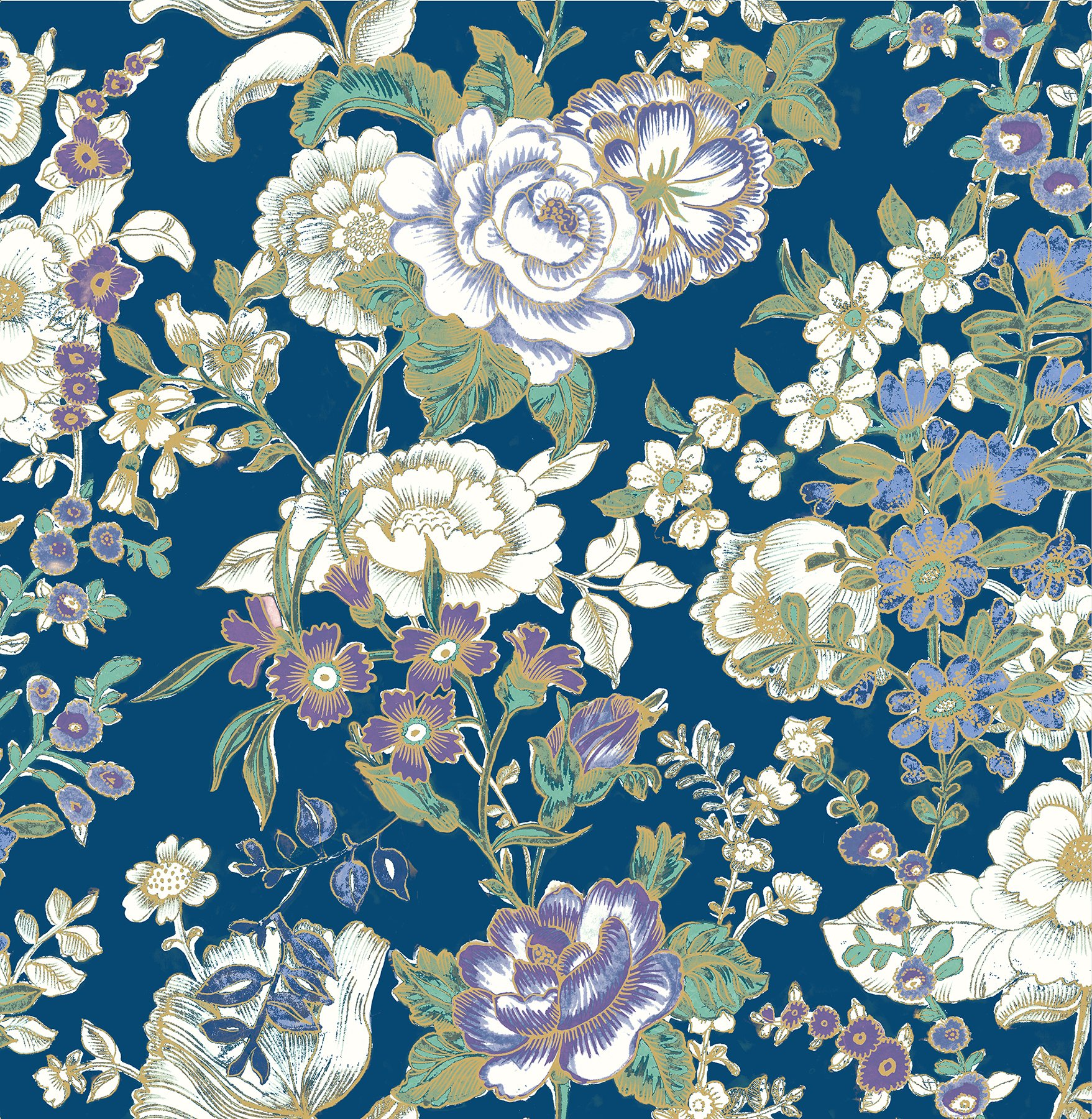 A-Street Prints 1014-001847 Wallpaper, Indigo