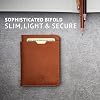 Vaultskin City Slim RFID Blocking Bifold Leather Wallet for Men - Minimalist Front Pocket Card Holder, Holds 9 Cards & Cash, Premium Italian Leather | RFID Blocking, Bifold, Minimalist, Front Pocket, Card Holder, Holds 9 Cards & Cash