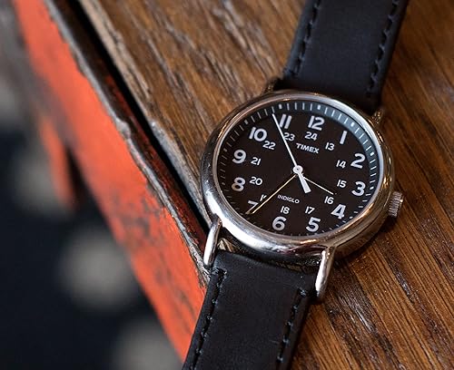 Miniatura 5 de Barton - Correa de cuero flor para reloj, de liberación rápida, anchos disponibles 16mm, 18mm, 19mm, 20mm, 21mm 22mm, 23mm o 24mm