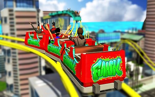 Crazy Roller Coaster Adventure - Grand Track Auto Car Drive - Simulateur de conduite extrêmement rapide en monde ouvert - Jeux Real Joy Ride pour les enfants - Ultimate Thrill Rider – vue 7