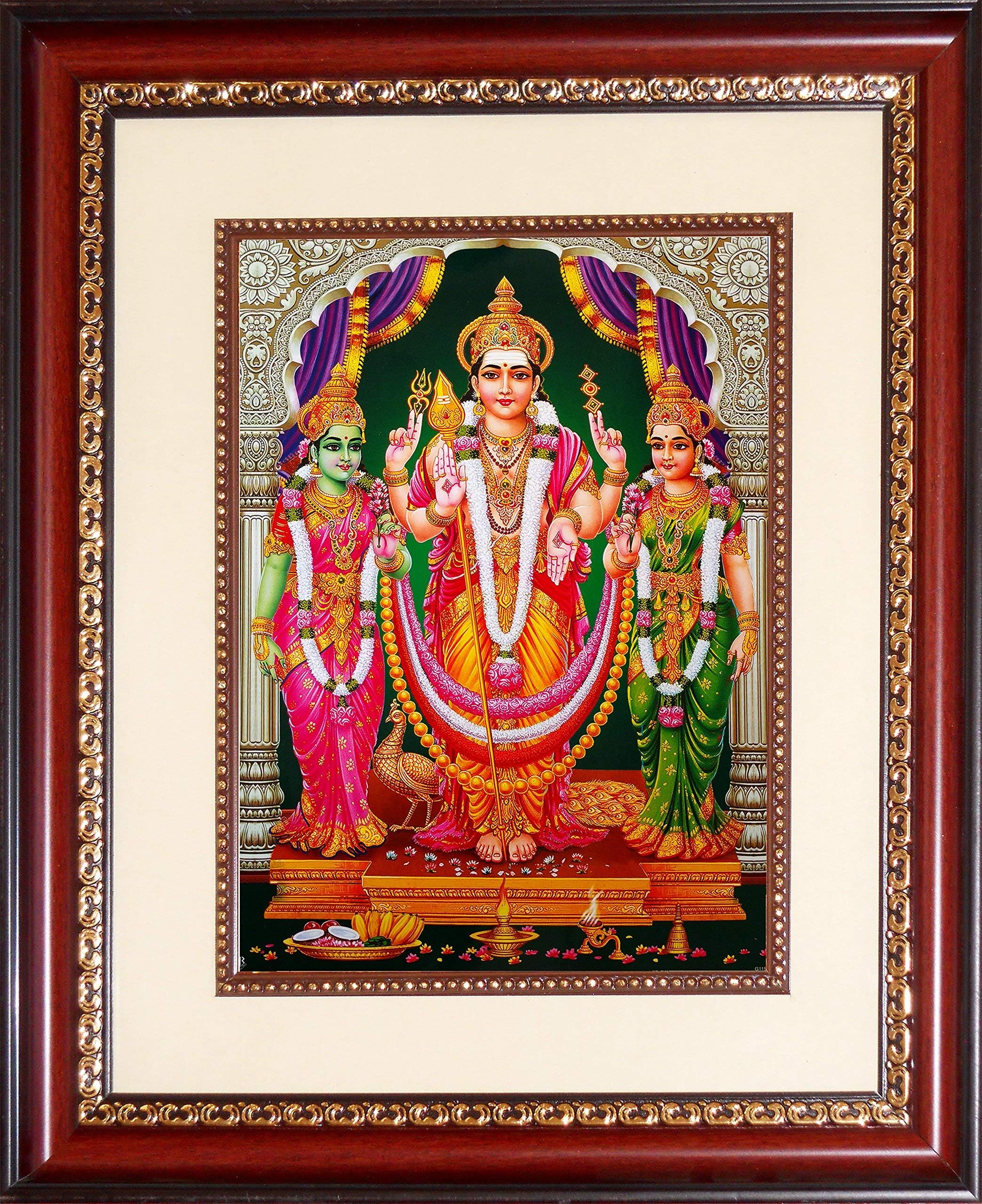 Youth Murugan with Valli Deivanai Big Photo Frame