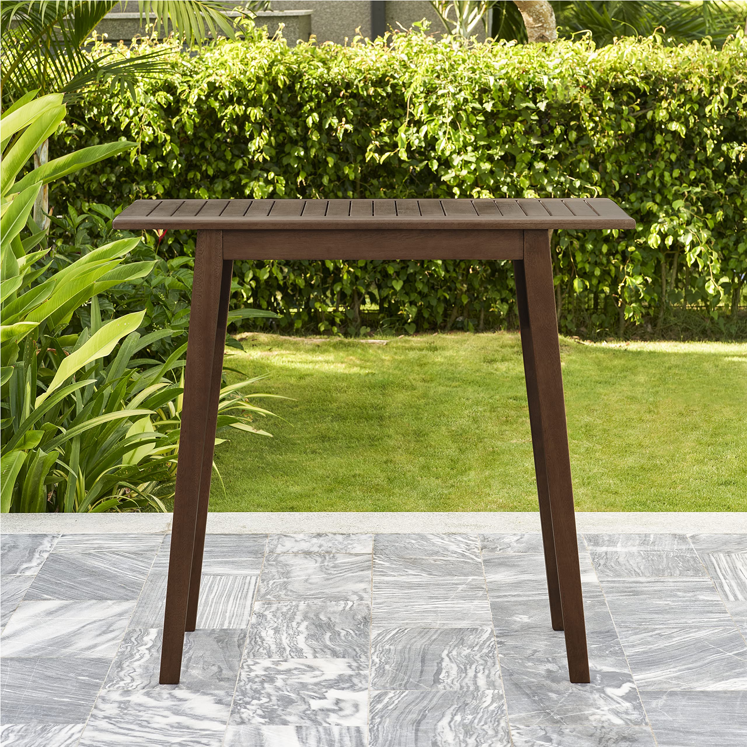 GOWE Midcentury Modern Patio Wood Bar Table