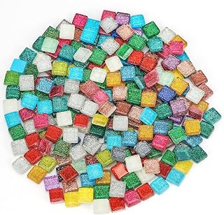 Belle Vous Lot de 200 Tesselles Mosaique de Couleurs Variées - 1 x 1 cm - Mosaique Loisir Creatif Carré en Acrylique pour Loisir Creatif Adulte & Décoration de la Maison