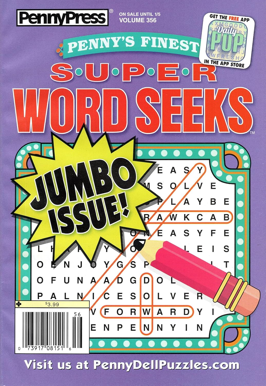 Penny Press Assorted Word Seek 4 Pack      Single Issue Magazine
