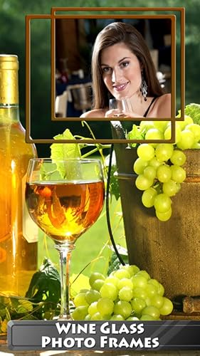 Molduras de vidro para copos de vinho