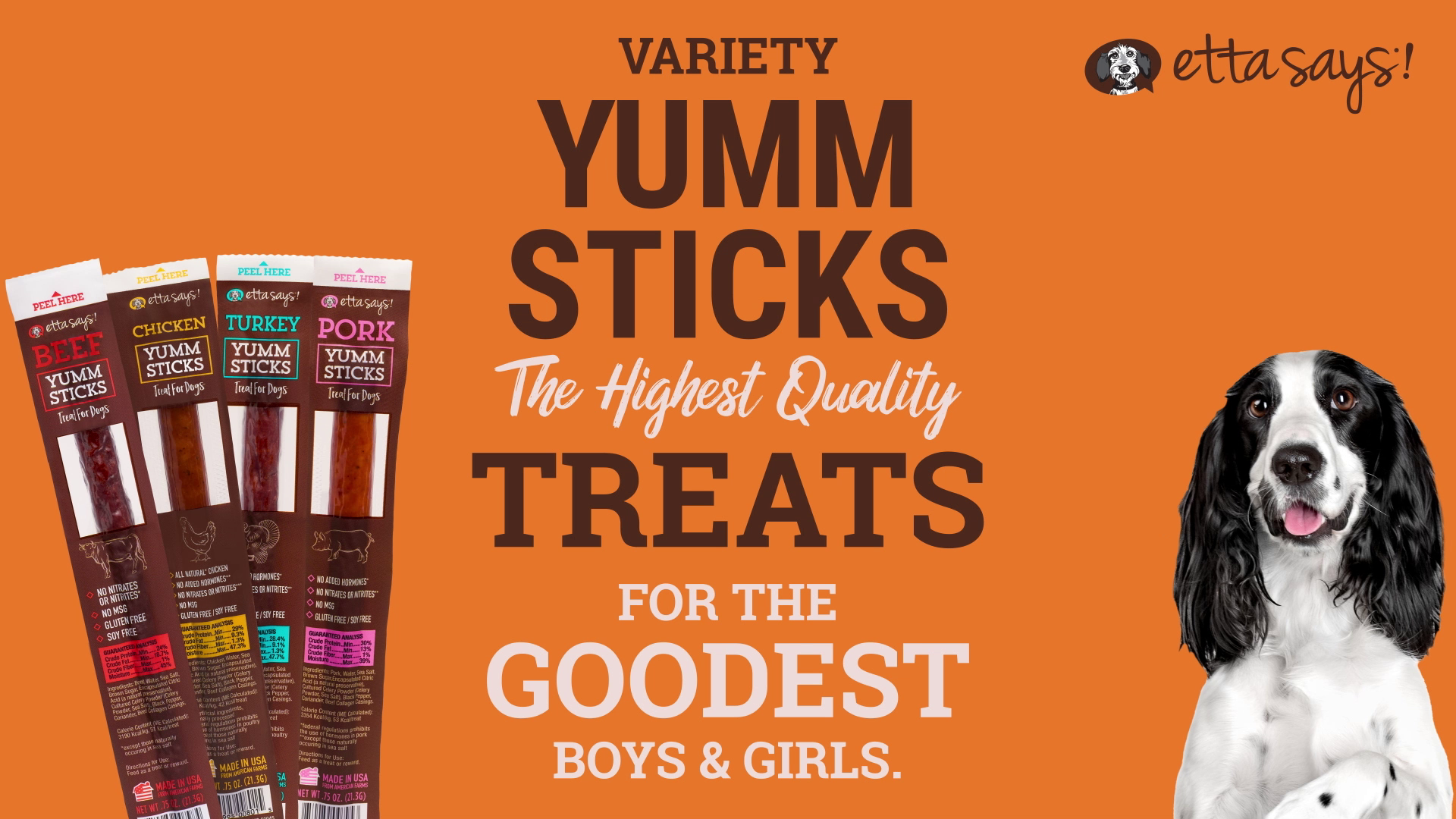 Amazon.com : etta says! Yumm Sticks - Real Meat Jerky Dog Jerky